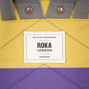 Roka Purple Bantry B Small Creative Waste Two Tone Recycled Canvas Backpack