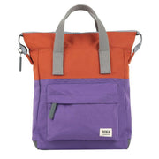 Roka Purple Bantry B Small Creative Waste Two Tone Recycled Canvas Backpack