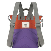 Roka Purple Bantry B Small Creative Waste Two Tone Recycled Canvas Backpack