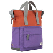 Roka Purple Bantry B Small Creative Waste Two Tone Recycled Canvas Backpack