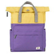 Roka Purple Canfield B Medium Creative Waste Two Tone Recycled Canvas Backpack