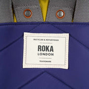 Roka Purple Canfield B Small Creative Waste Colour Block Recycled Nylon Backpack