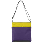 Roka Purple Kennington B Medium Creative Waste Colour Block Recycled Nylon Crossbody Bag