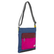 Roka Purple Kennington B Medium Creative Waste Colour Block Recycled Nylon Crossbody Bag