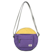 Roka Purple Paddington B Creative Waste Two Tone Recycled Canvas Crossbody Bag