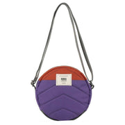 Roka Purple Paddington B Creative Waste Two Tone Recycled Canvas Crossbody Bag