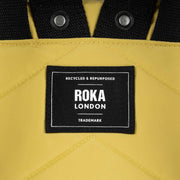 Roka Yellow Bantry B Small Black Label Recycled Nylon Backpack