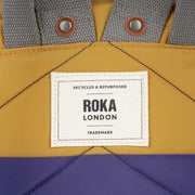 Roka Yellow Bantry B Small Creative Waste Two Tone Recycled Nylon Backpack