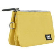 Roka Yellow Carnaby Small Black Label Recycled Canvas Wallet