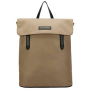 Smith and Canova Beige Nylon Flapover Backpack