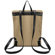 Smith and Canova Beige Nylon Flapover Backpack