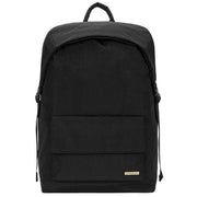 Smith and Canova Black Flapover Nylon Backpack