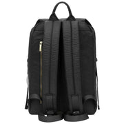 Smith and Canova Black Flapover Nylon Backpack