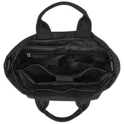 Smith and Canova Black Portrait Nylon Tote