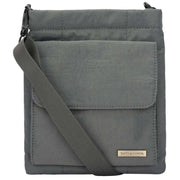 Smith and Canova Grey Portrait Nylon Crossbody Bag