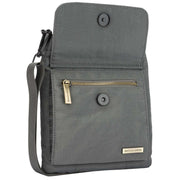 Smith and Canova Grey Portrait Nylon Crossbody Bag