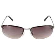 Suuna Silver Metal Rimless Sunglasses