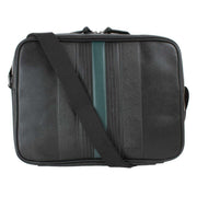 Ted Baker Black Evvan Striped Dispatch Bag