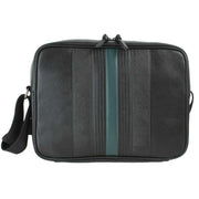 Ted Baker Black Evvan Striped Dispatch Bag