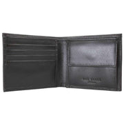 Ted Baker Black Prugs Embossed Corner Leather Bifold Coin Wallet