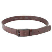 Ted Baker Brown Linded Embossed Leather Belt