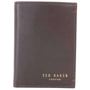 Ted Baker Brown Zackory Leather Card Holder Wallet