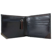 Ted Baker Navy Kornerr Leather Billfold Coin Wallet