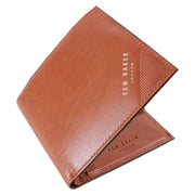 Ted Baker Tan Prugs Embossed Corner Leather Bifold Coin Wallet