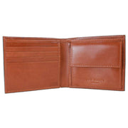 Ted Baker Tan Prugs Embossed Corner Leather Bifold Coin Wallet