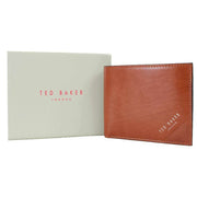 Ted Baker Tan Prugs Embossed Corner Leather Bifold Coin Wallet