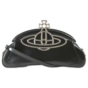 Vivienne Westwood Black Amber Clutch Bag