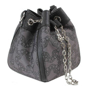 Vivienne Westwood Black Chrissy Re Jacquard Orborama Small Bucket Bag