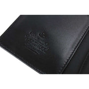 Vivienne Westwood Black Croc Slim Flap Card Holder