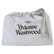 Vivienne Westwood Black Embossed Croc Envelope Clutch Bag