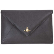 Vivienne Westwood Black Envelope Clutch Bag