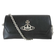 Vivienne Westwood Black Grain Mini Pouch Chain Bag