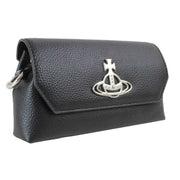 Vivienne Westwood Black Grain Mini Pouch Chain Bag