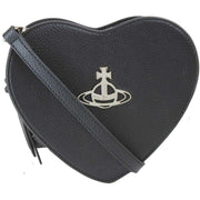 Vivienne Westwood Black Louise Heart Crossbody Bag