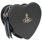 Vivienne Westwood Black Louise Heart Crossbody Bag