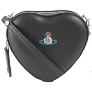 Vivienne Westwood Black Nappa Mini Heart Crossbody Bag