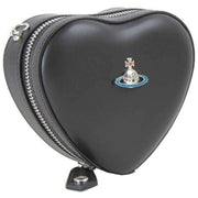 Vivienne Westwood Black Nappa Mini Heart Crossbody Bag