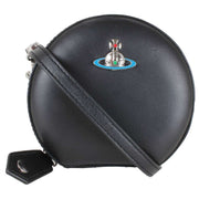 Vivienne Westwood Black Nappa Mini Round Crossbody Bag