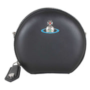 Vivienne Westwood Black Nappa Mini Round Crossbody Bag