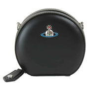 Vivienne Westwood Black Nappa Mini Round Crossbody Bag