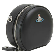 Vivienne Westwood Black Nappa Mini Round Crossbody Bag