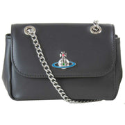 Vivienne Westwood Black Nappa Small Chain Purse Bag