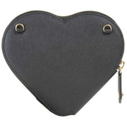 Vivienne Westwood Black Saffiano Heart Crossbody Bag