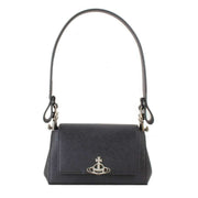 Vivienne Westwood Black Saffiano Plain Hazel Small Handbag