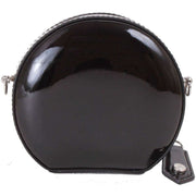 Vivienne Westwood Black Shiny Patent Mini Round Cross Body Bag