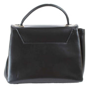 Vivienne Westwood Black Sibyl Silk Leather Shoulder Bag